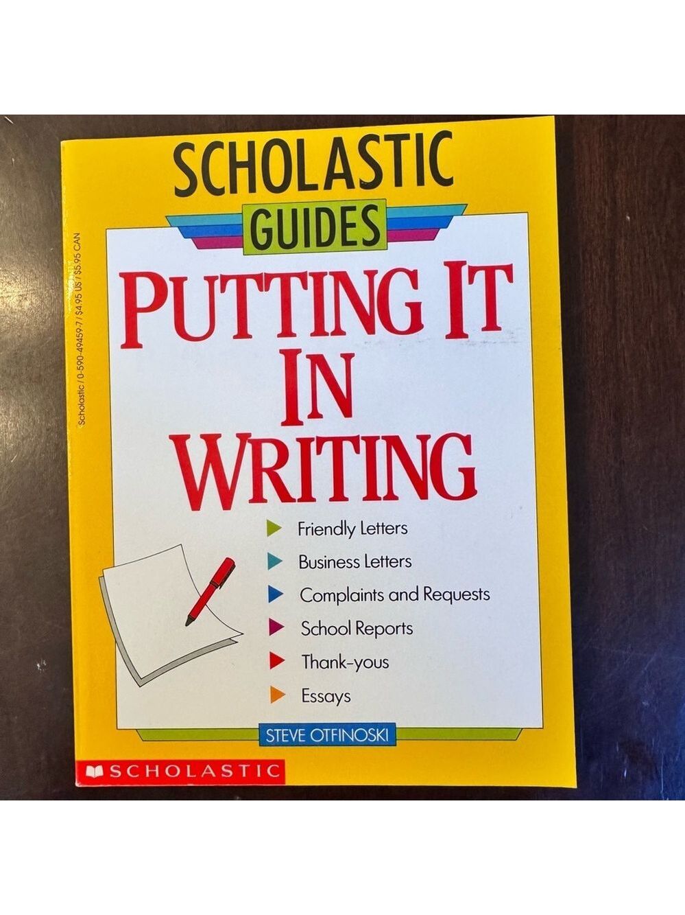 Scholastic Guides: Putting It In Writing Reference Book - paperback Ages 9-12